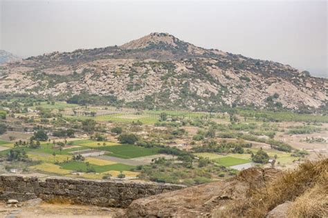 Landscape With Plain Lowland Valley And Moutain Hill Gingee Tamil