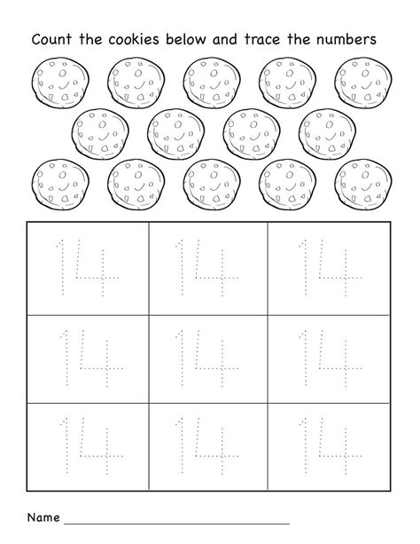Numbers 14 And 15 Worksheets