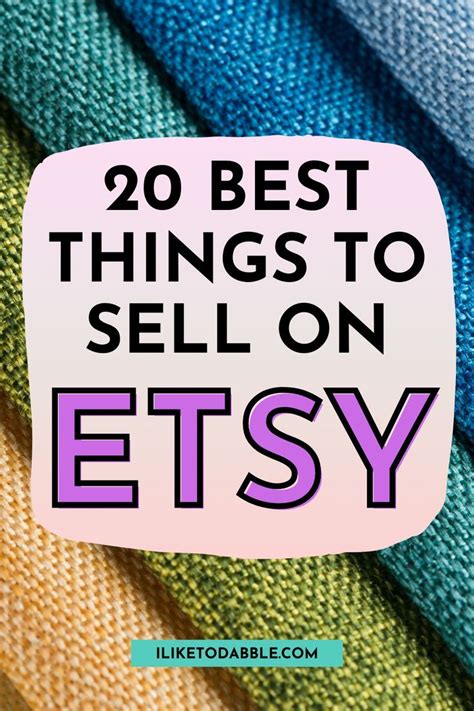 20 Best Things To Sell On Etsy Artofit
