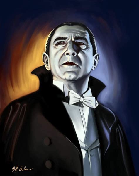 Universal Classic Monsters Art Dracula By Bill Galvan Classic