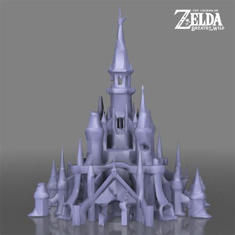 Stl File Hyrule Castle The Legend Of Zelda Breath Of The Wild 🏰・3d