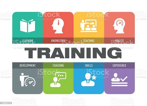Training Icon Set Stock Vector Art & More Images of Business 638893416 ...