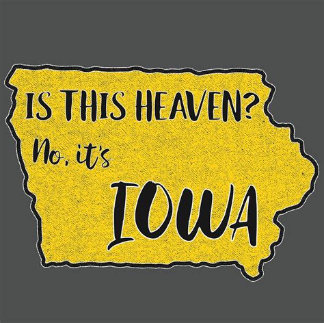 Is This Heaven No Its Iowa Premium Tshirt Field Of Etsy