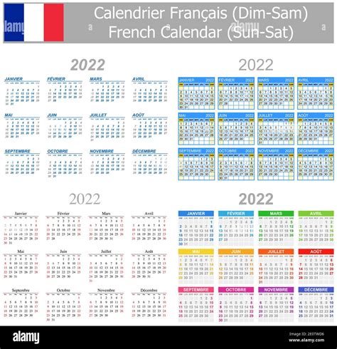 Calendar 2022 French Hi Res Stock Photography And Images Alamy