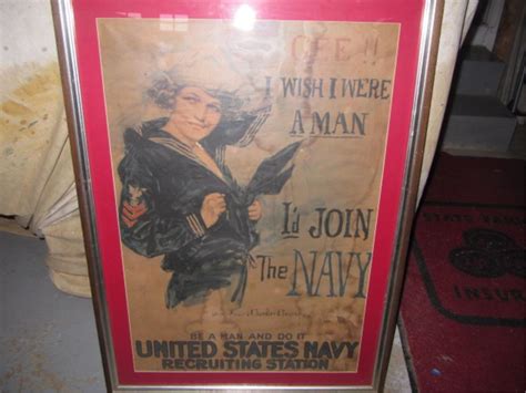 1917 Wwi Howard Chandler Christy Navy Poster