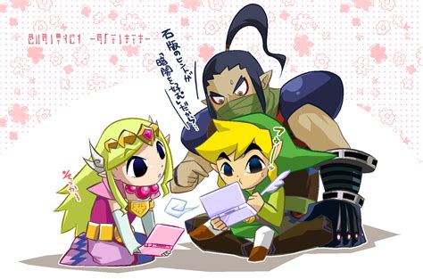 Link Princess Zelda Toon Link And Byrne The Legend Of Zelda And 1 More Drawn By Todanee