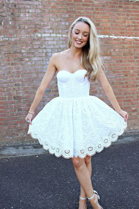 Belles And Whistles Fashion Mumblr White Homecoming Dresses