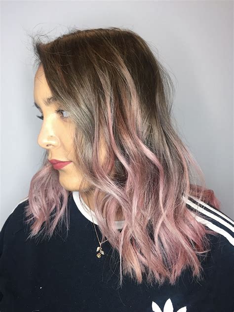Silver And Pink Hair Pink Balayage Pink Hair Hair