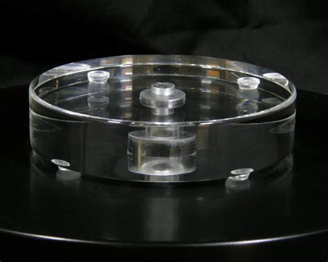 Round Lucite Acrylic Plexiglass Lamp Base
