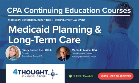 Cpa Continuing Education Course Medicaid Planning And Long Term Care
