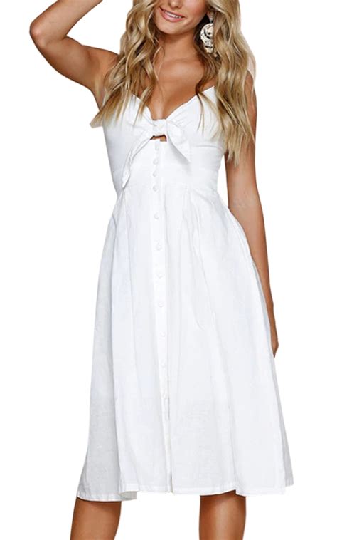 White Cotton Summer Dresses The Dress Shop