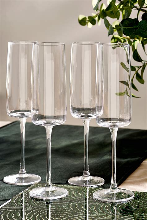 Buy Clear Angular Champagne Flutes From The Next Uk Online Shop