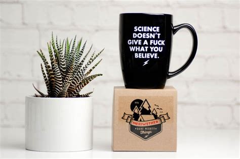 Science Doesnt Give A Fuck What You Believe Ceramic Etsy