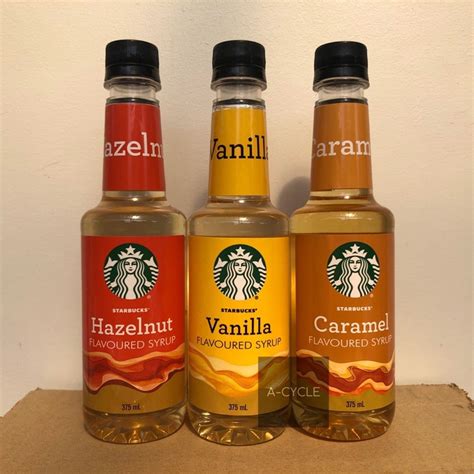 Starbucks Flavoured Syrup Vanilla Hazelnut Caramel Shopee Philippines