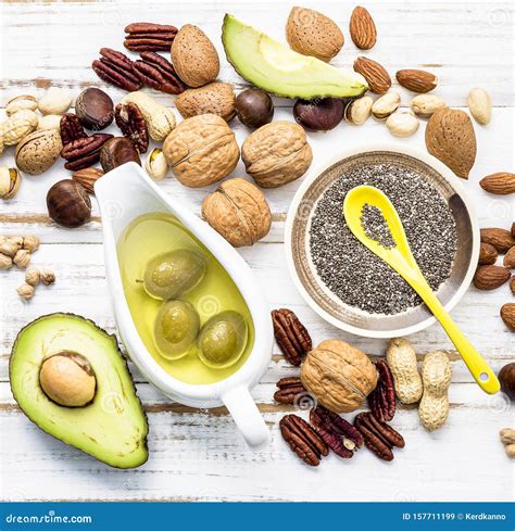 Selection Food Sources Of Omega 3 And Unsaturated Fats Super Foods