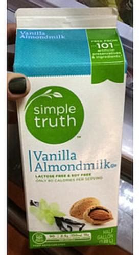 Simple Truth Unsweetened Almond Milk Nutrition Label Besto Blog
