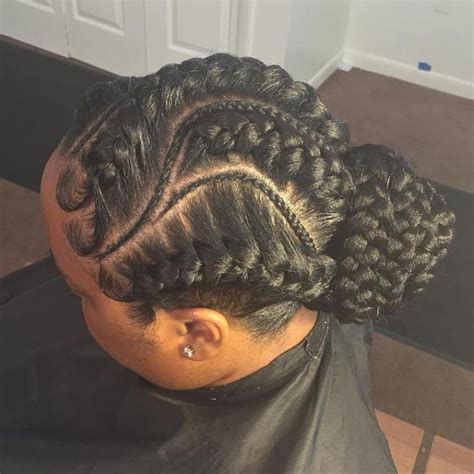 Goddess Braids Low Bun Updo Goddess Braids Hairstyles