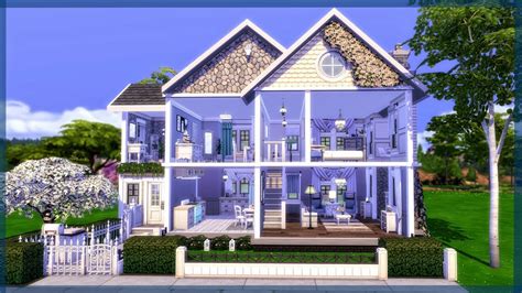 💙pretty Dollhouse💙 The Sims 4 Speed Build Youtube