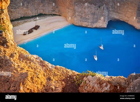 Shipwreck Bay Navagio Beach Zakynthos Island Greece Stock Photo Alamy