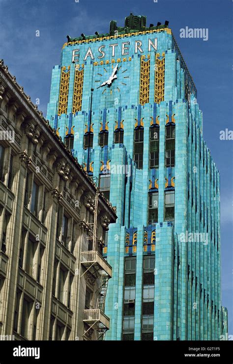 The Art Deco Eastern Building In Downtown Los Angeles California Stock