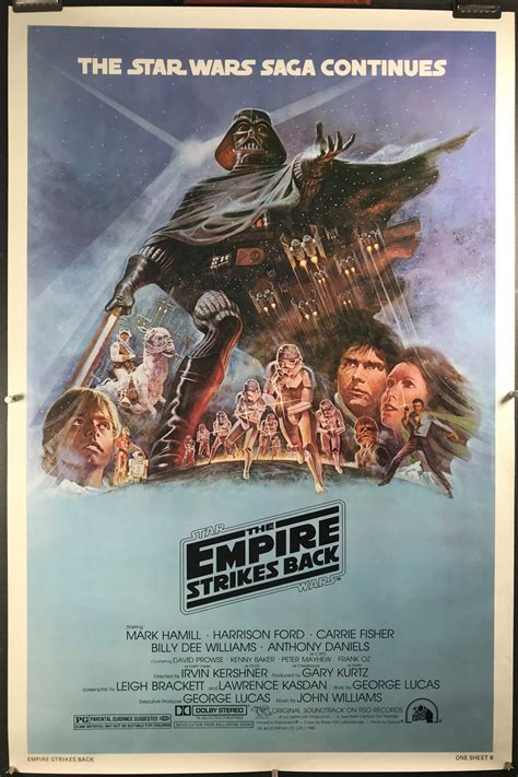 Empire Strikes Back Original Studio Release Rolled Movie Poster Original Vintage Movie Posters