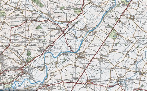 Map Of Gunthorpe 1921 Francis Frith