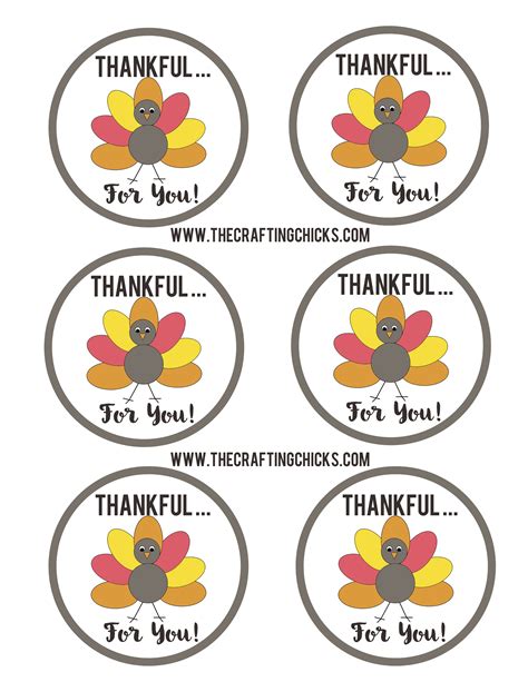 Cookie Tags Digital Download Gift Tags Thanksgiving Printables Happy Thanksgiving Printable Tag