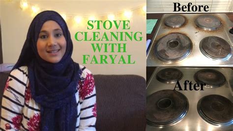 I tried cleaning the stove top when we first moved in, but there was some baked on gunk that just wouldn't budge no matter how long i let it soak or how hard i scrubbed. Stove Cleaning with Faryal - Homemade Stove Top Cleaner - YouTube