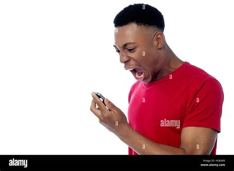 Side Pose Yelling Male Hi Res Stock Photography And Images Alamy