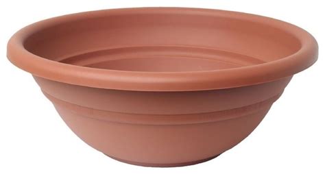 Inspired by classic clay bowls and planters, the milano collection is constructed of a durable polypropylene material, enabling years of functionality and reliable use. Bloem 20in Milano Bowl Terra Cotta MB1820-46 - Modern ...