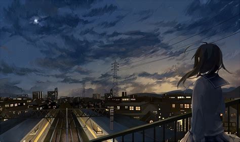 4k Anime City Wallpaper Anime City Anime Scenery Anime Scenery
