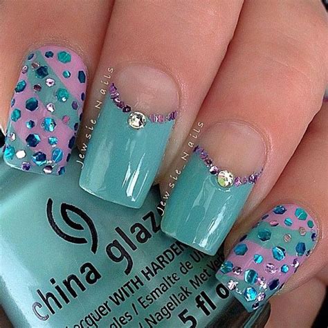 60 Glitter Nail Art Designs Cuded Nail Designs Glitter How To Do Nails Nail Art