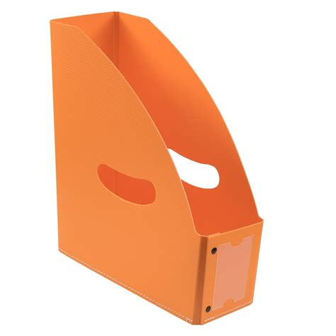 Jam Paper Plastic Magazine File Holder 4 X 10 12 X 12 Orange Sold