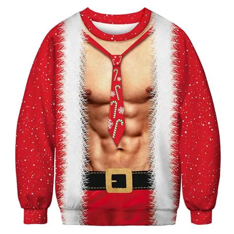 3d Print Christmas Sweaters 5 Stylish Unisex Men Women Santa Xmas