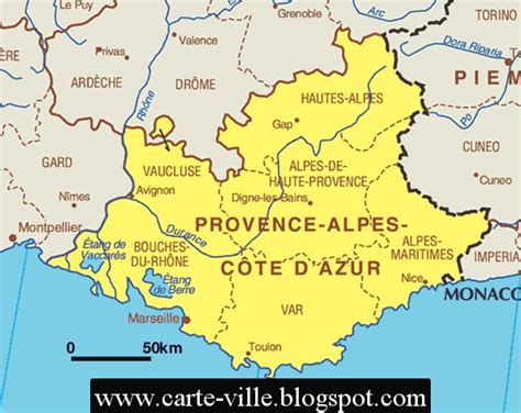 Carte Provence Villes Archives Voyages Cartes