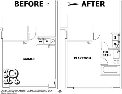 How much does it cost to convert a garage into an apartment? Sample Floor Plan Car Garage Conversion Bedroom Bathroom - House Plans | #46184