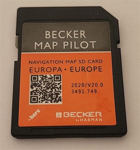 Mercedes Becker Map Pilot Gps Sd Card Europe V Be M M M M M