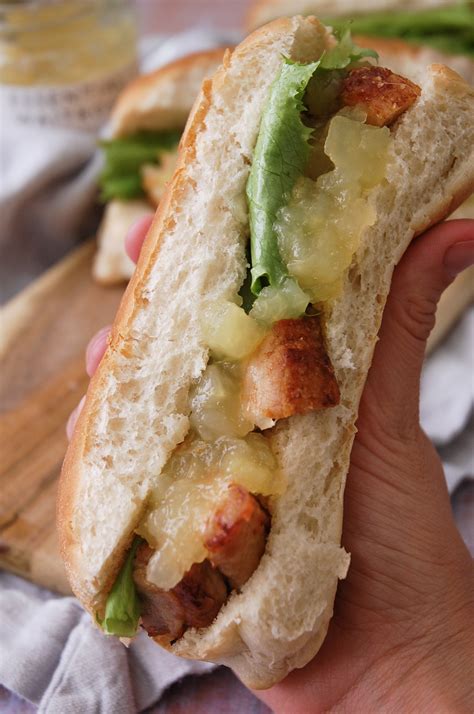 Crispy Pork Belly Sandwich With Apple Sauce Jess Eats And Travels