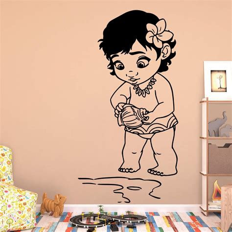 Baby Moana Wall Sticker Kuarki Lifestyle Solutions Baby Wall