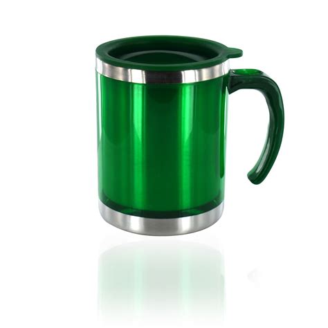 Thermal Travel Mug Insulated Coffee Tea Flask Cup Removable Lid 450ml