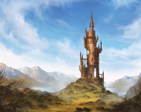 Wizards Tower By Jcbarquet On Deviantart Wizards Tower Fantasy Art