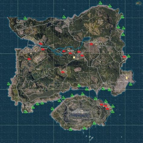 Pubg Map The Best Loot Locations For Playerunknowns Battlegrounds