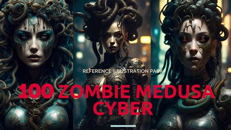 Artstation 100 Zombie Medusa Cyber Portraits Reference Images Artworks