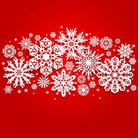 Christmas And New Years Background With Snowflakes Stock Vector