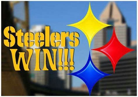 Steelers Win Pittsburgh Steelers Steeler Nation Man Of Steel