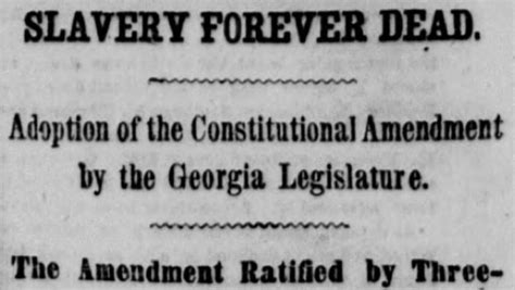 Today In History December 6 1865 13th Amendment Abolishing Slavery