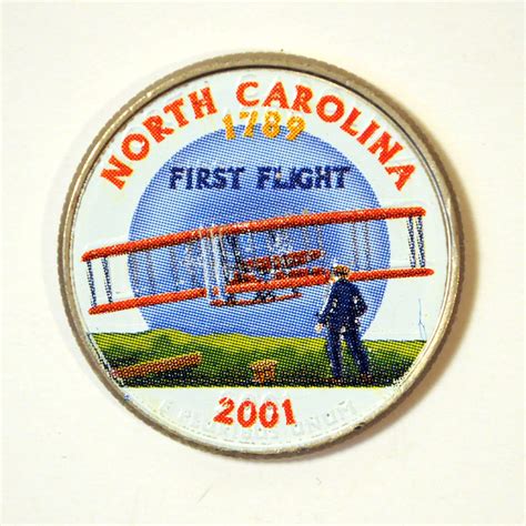 2001 P North Carolina Color State Quarter Scoopys Collection