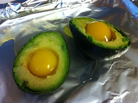 Baked Eggs In Avocado Oh Snap Let S Eat