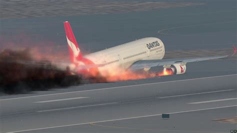 Dubai Plane Crash QANTAS A Emergency Landing YouTube