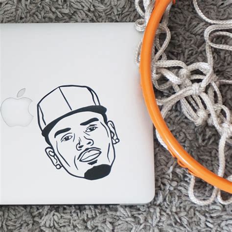 Chris Brown Baseball Cap Hip Hop Stickers Car Decals Peeler Stickers